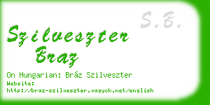 szilveszter braz business card